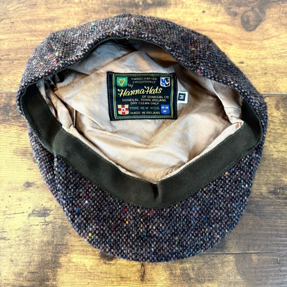 Hanna Hats Vintage Irish Tweed Cap EUC Sz Medium - Picture 4 of 4